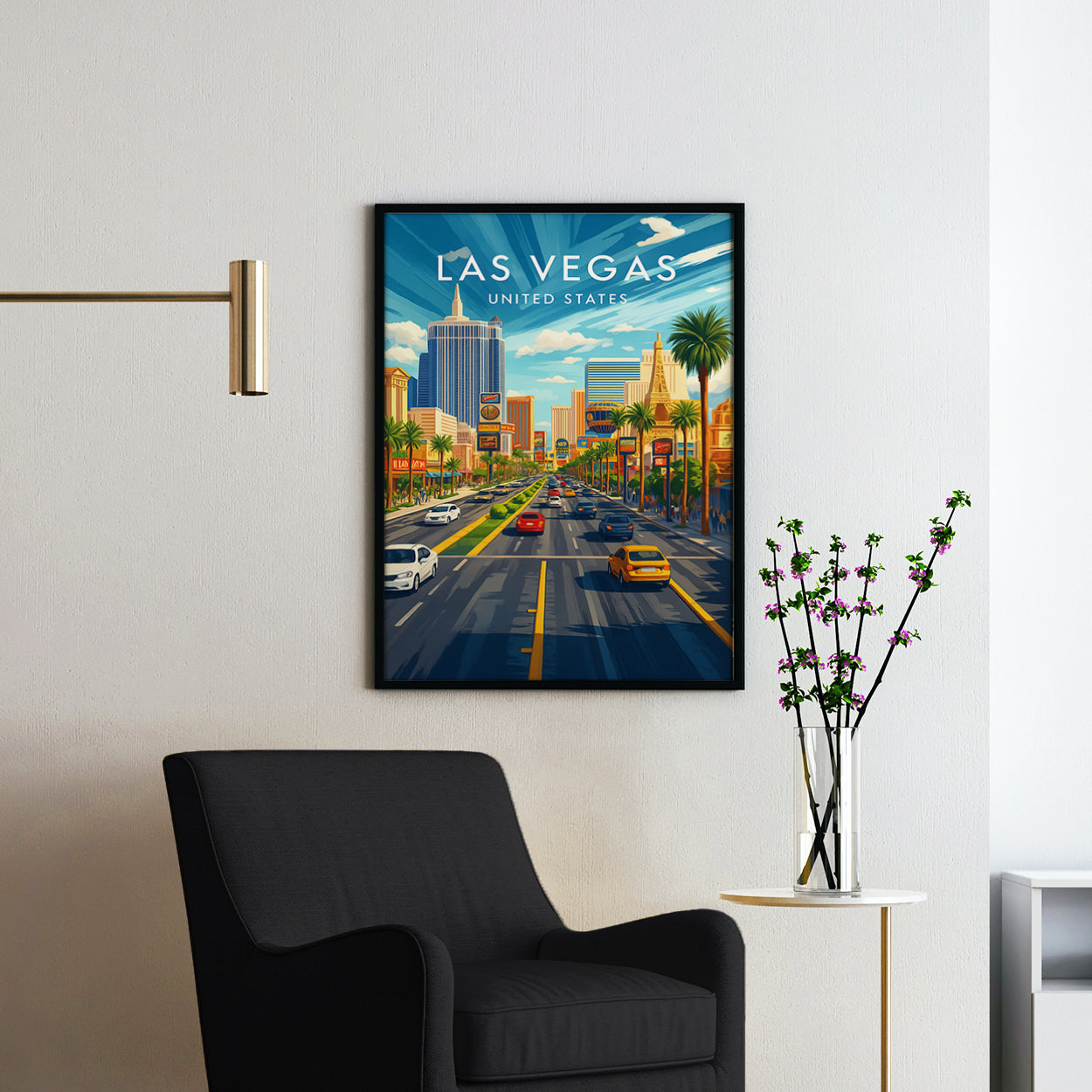 Las Vegas Vintage Travel Poster