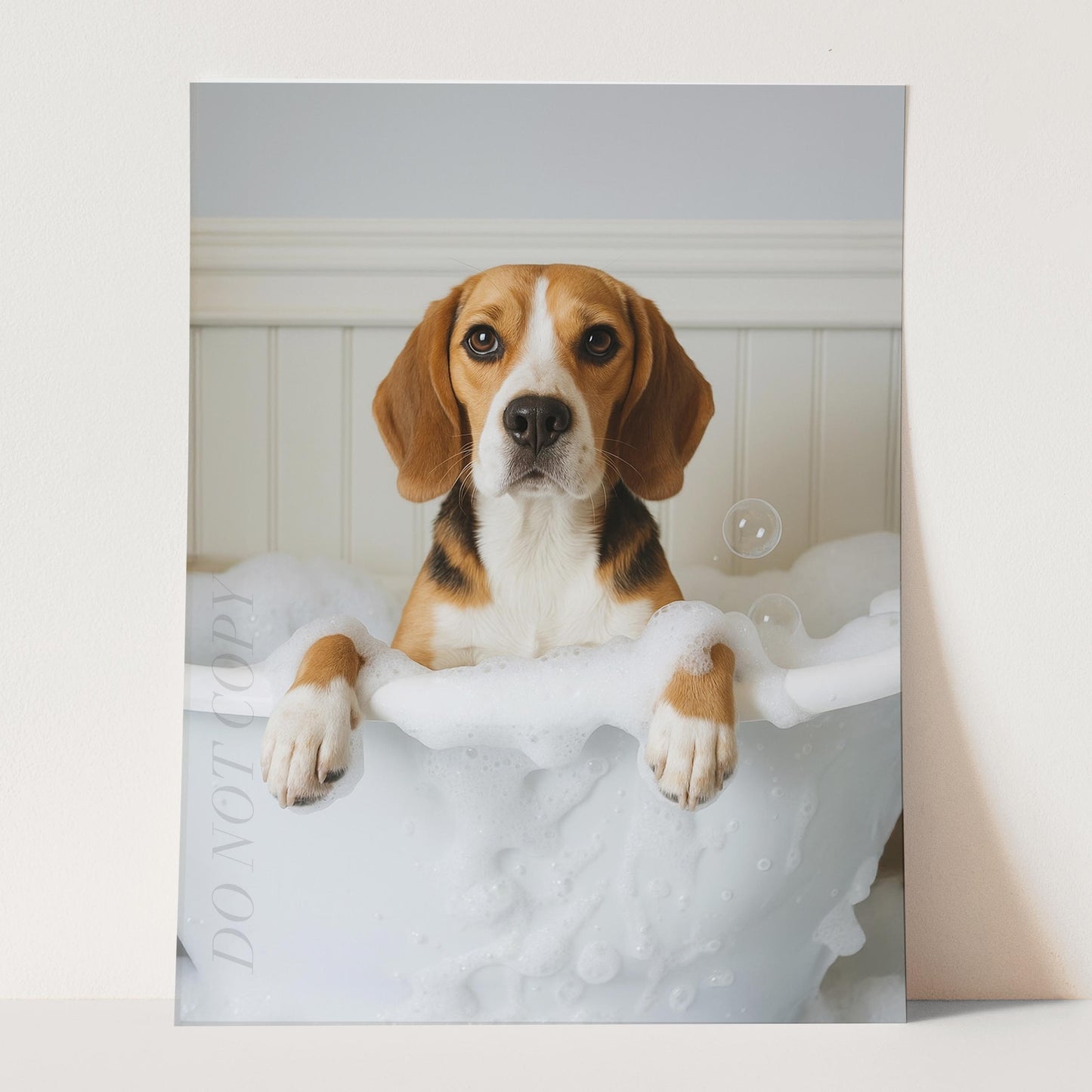 Beagle Dog Bubble Bath