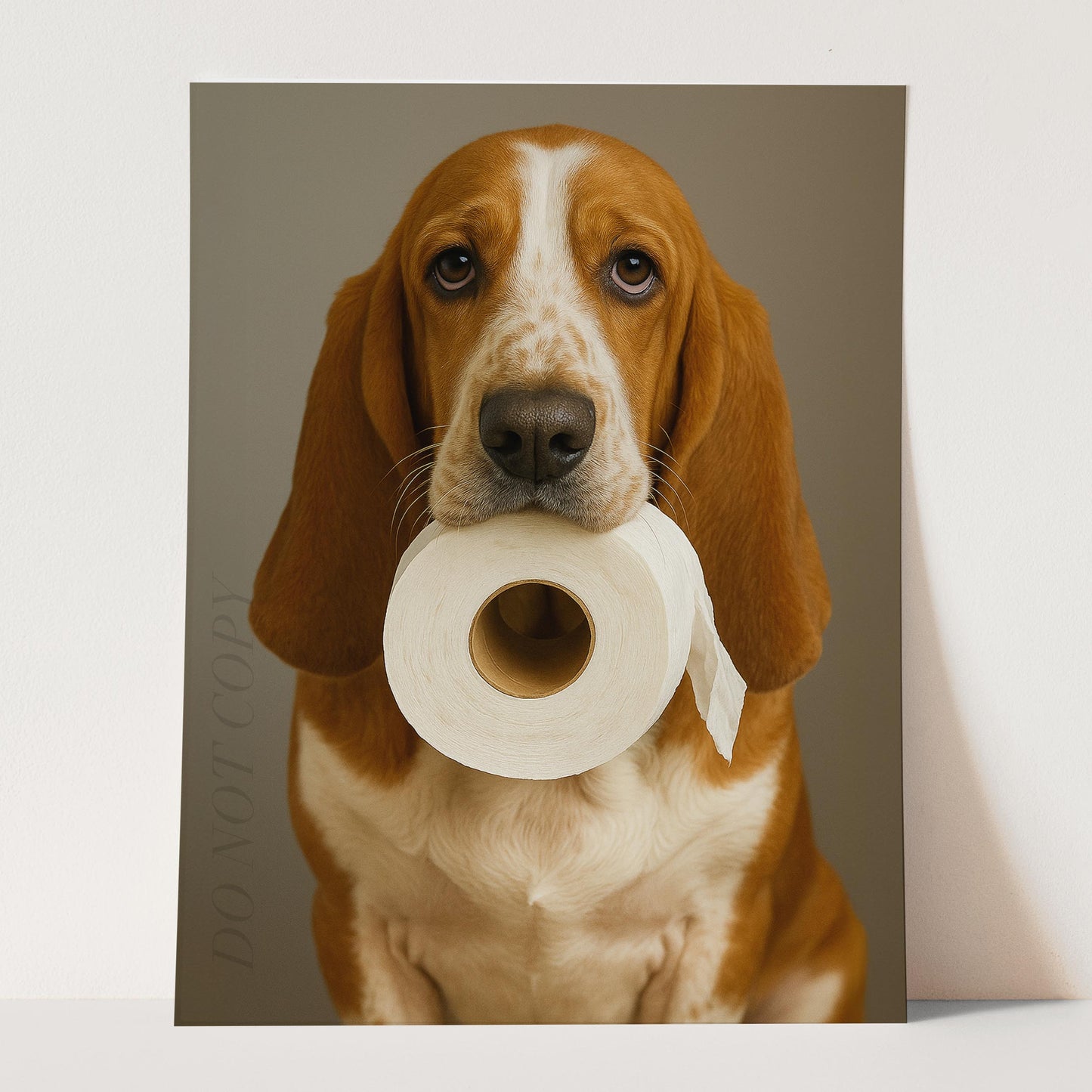 Basset Hound Dog Toilet Paper