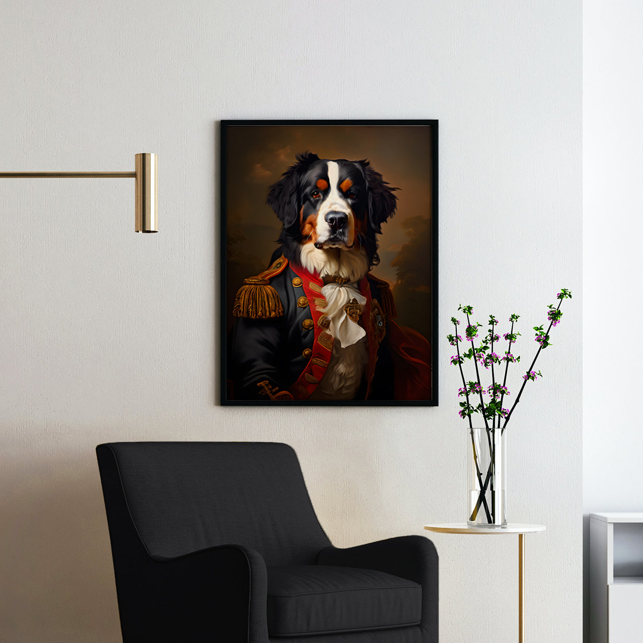 Bernese Mountain Dog Aristocrat Portrait