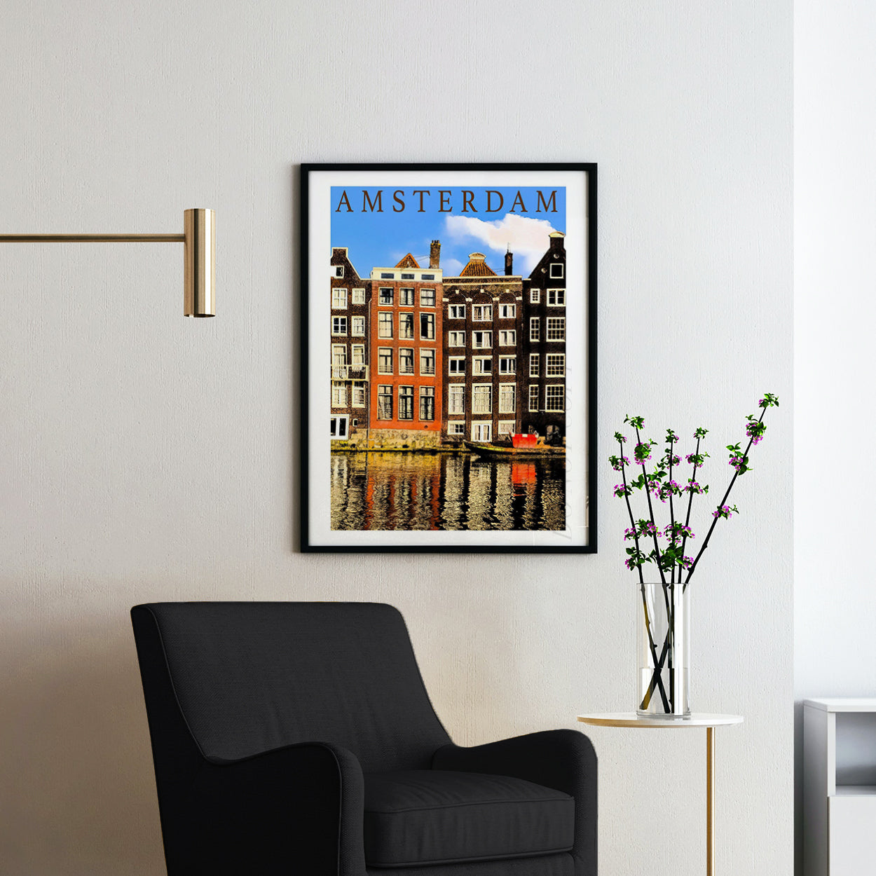 Amsterdam Travel Poster
