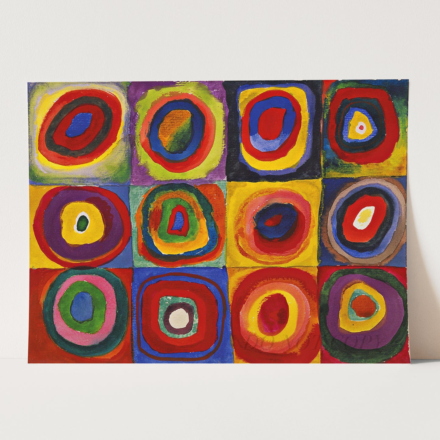 Color Study, Squares with Concentric Circles, 1913 by Kandinsky