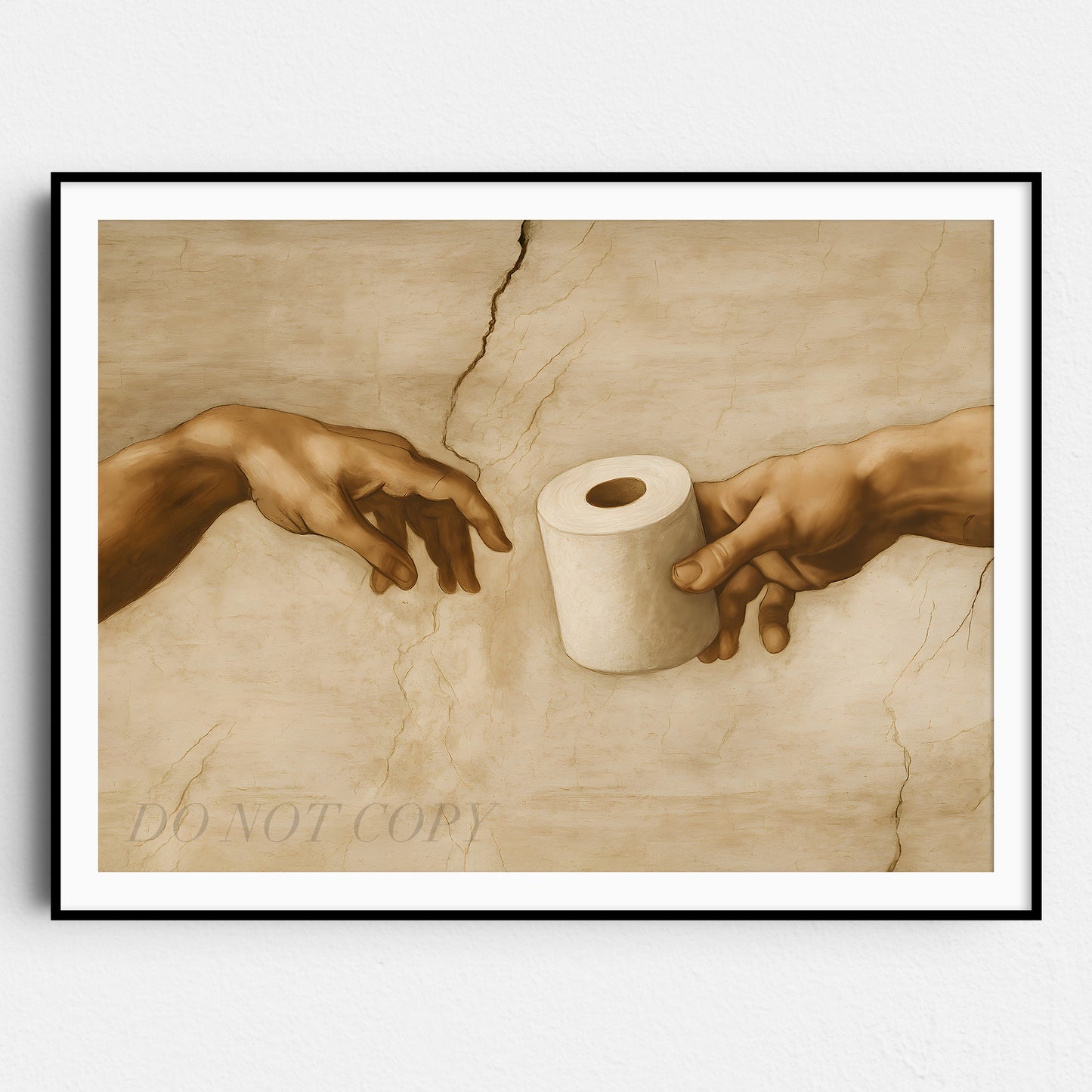 The Hands of God and Adam Toilet Paper