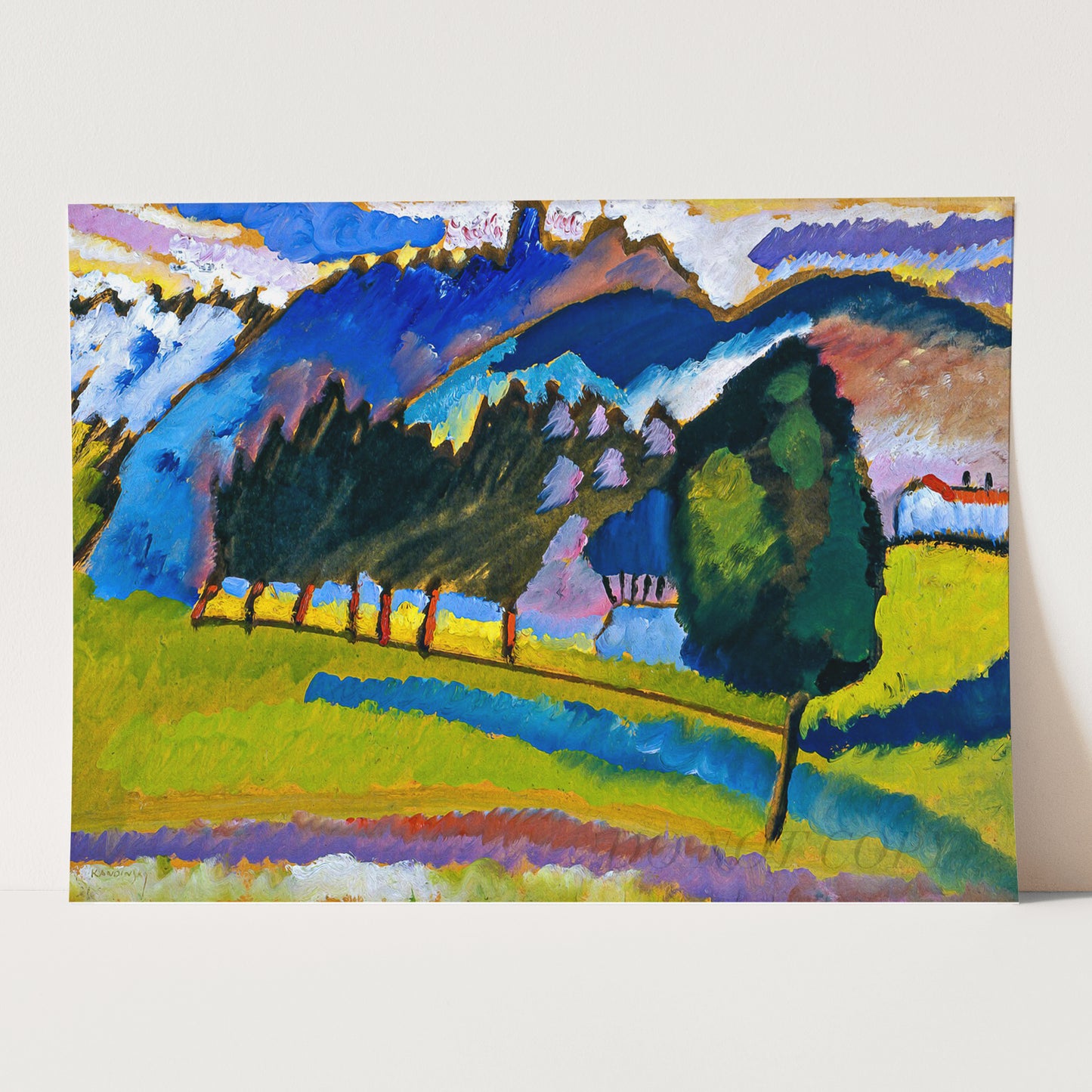 Landscape with Rolling Hills, 1910 by Wassily Kandinsky