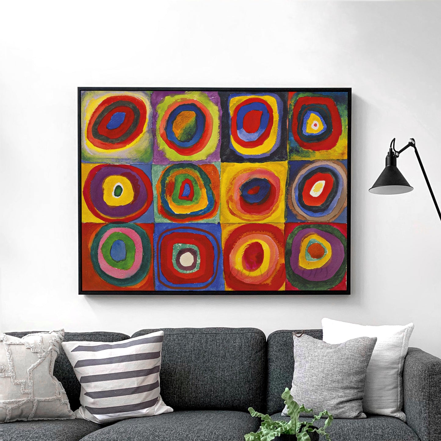 Color Study, Squares with Concentric Circles, 1913 by Kandinsky