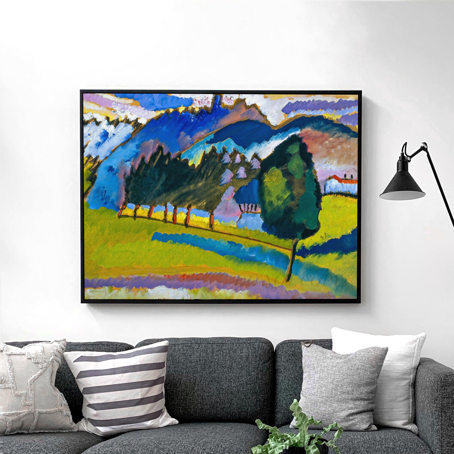 Landscape with Rolling Hills, 1910 by Wassily Kandinsky
