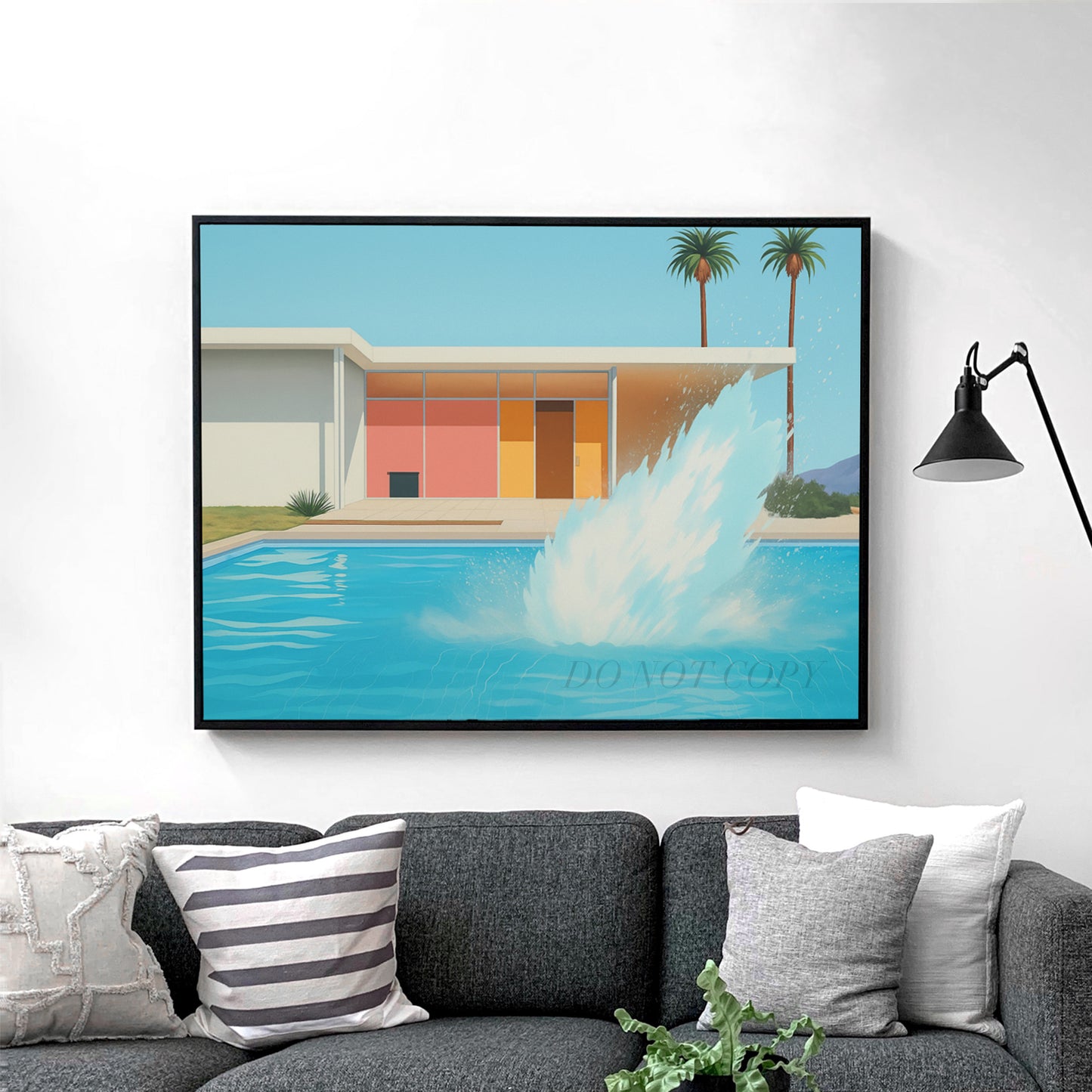 Pool Splash Mid Century