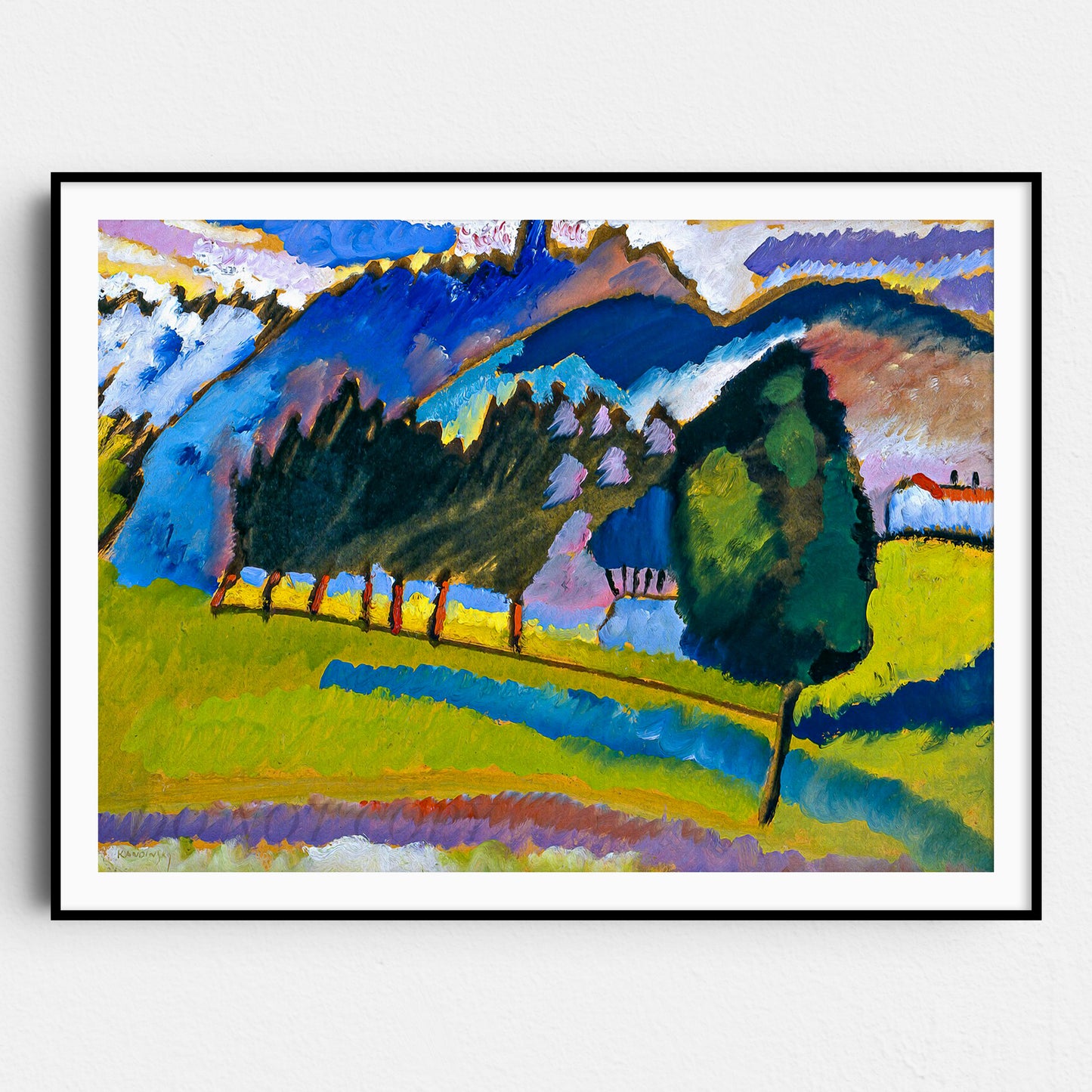 Landscape with Rolling Hills, 1910 by Wassily Kandinsky