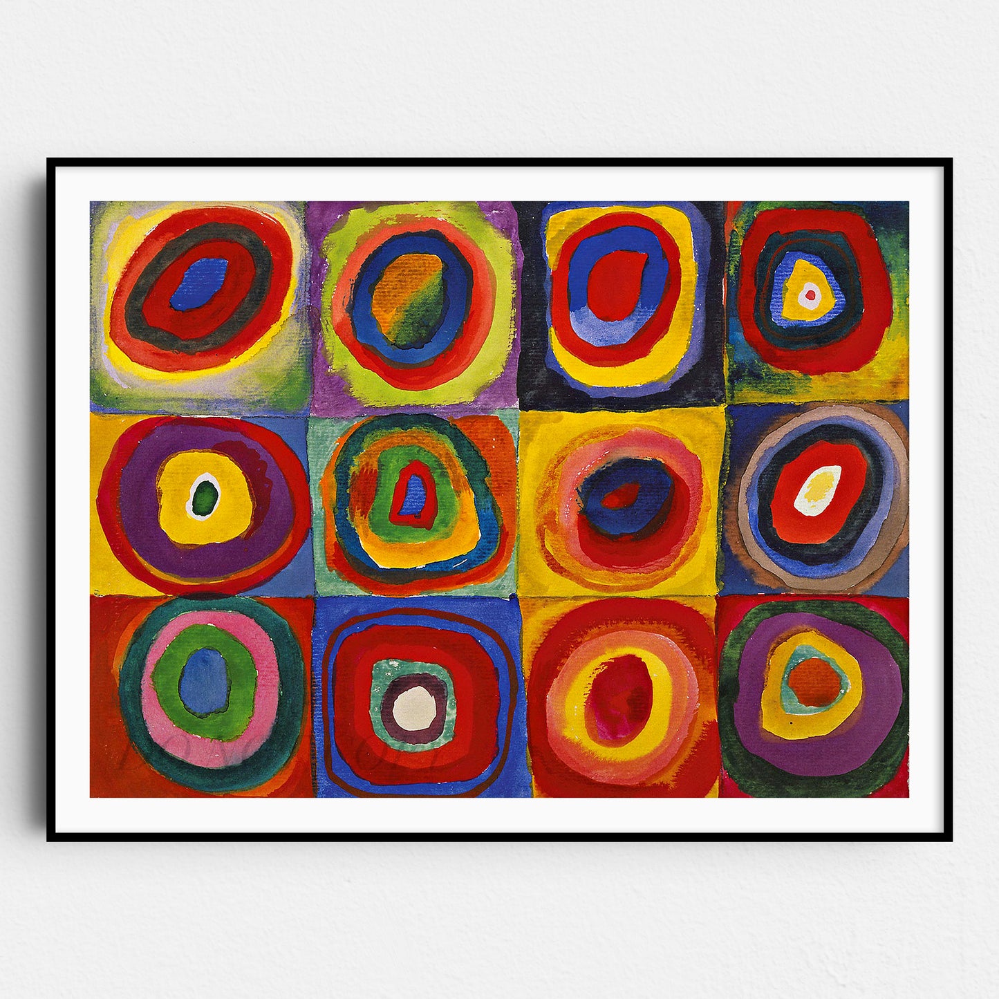 Color Study, Squares with Concentric Circles, 1913 by Kandinsky