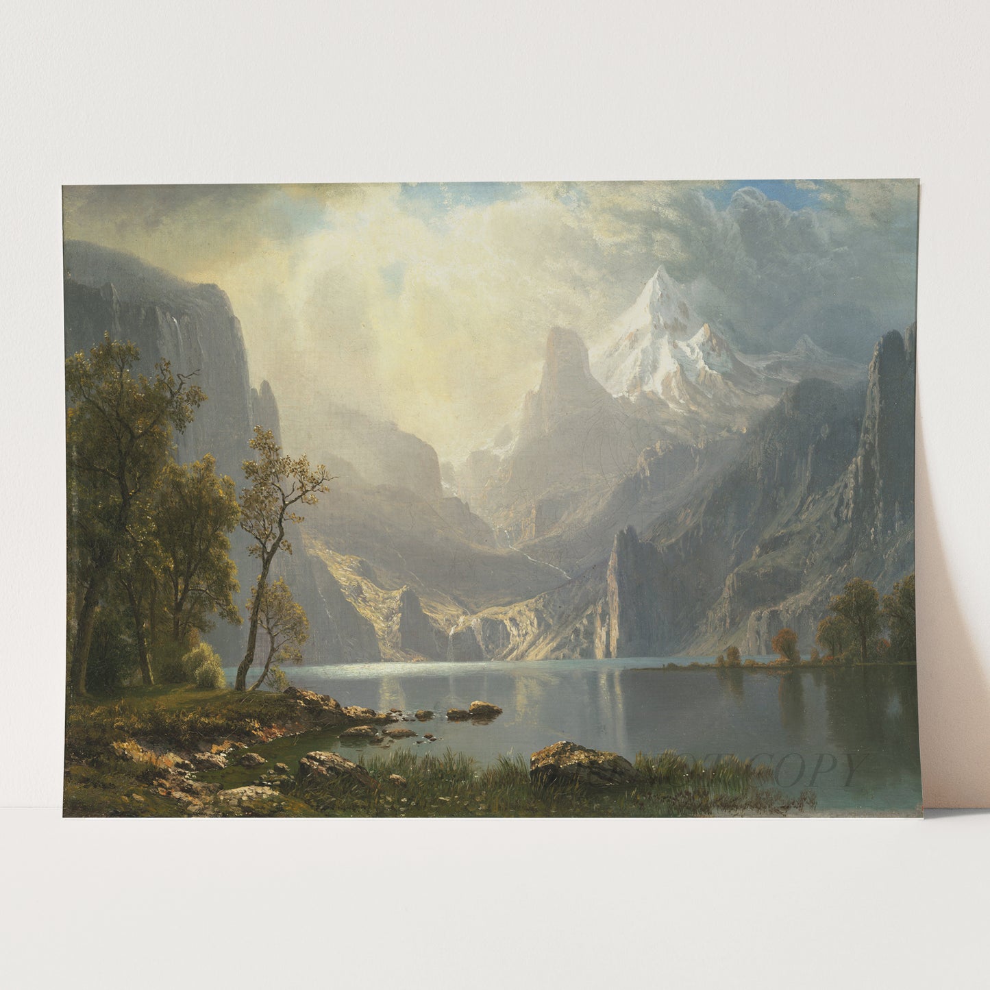 In the Sierras (1868) by Albert Bierstadt