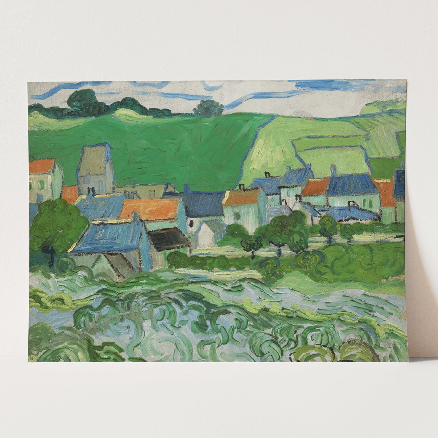 View of Auvers-sur-Oise (1890) by Van Gogh