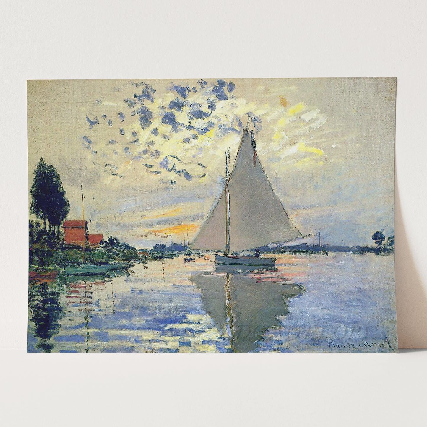 Sailboat by Claude Monet