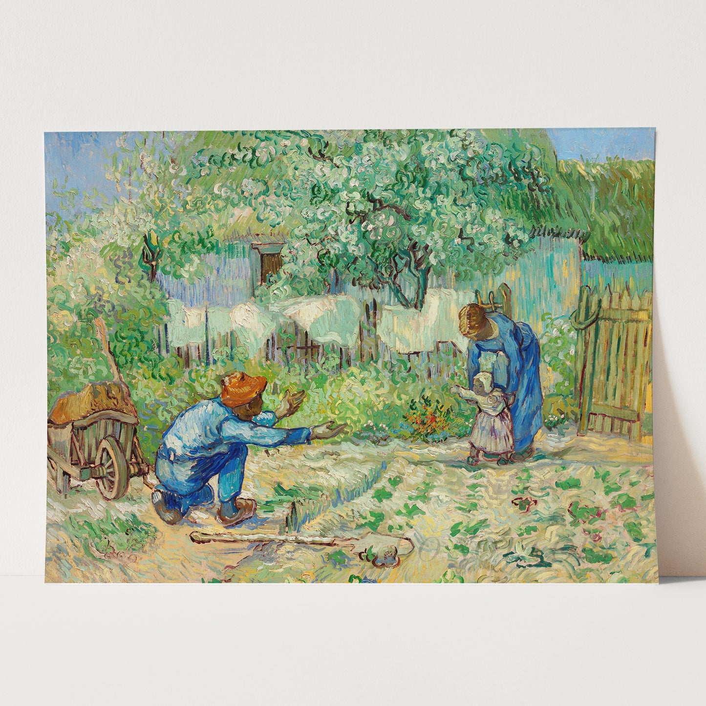 First Steps, after Millet (1890) by Van Gogh