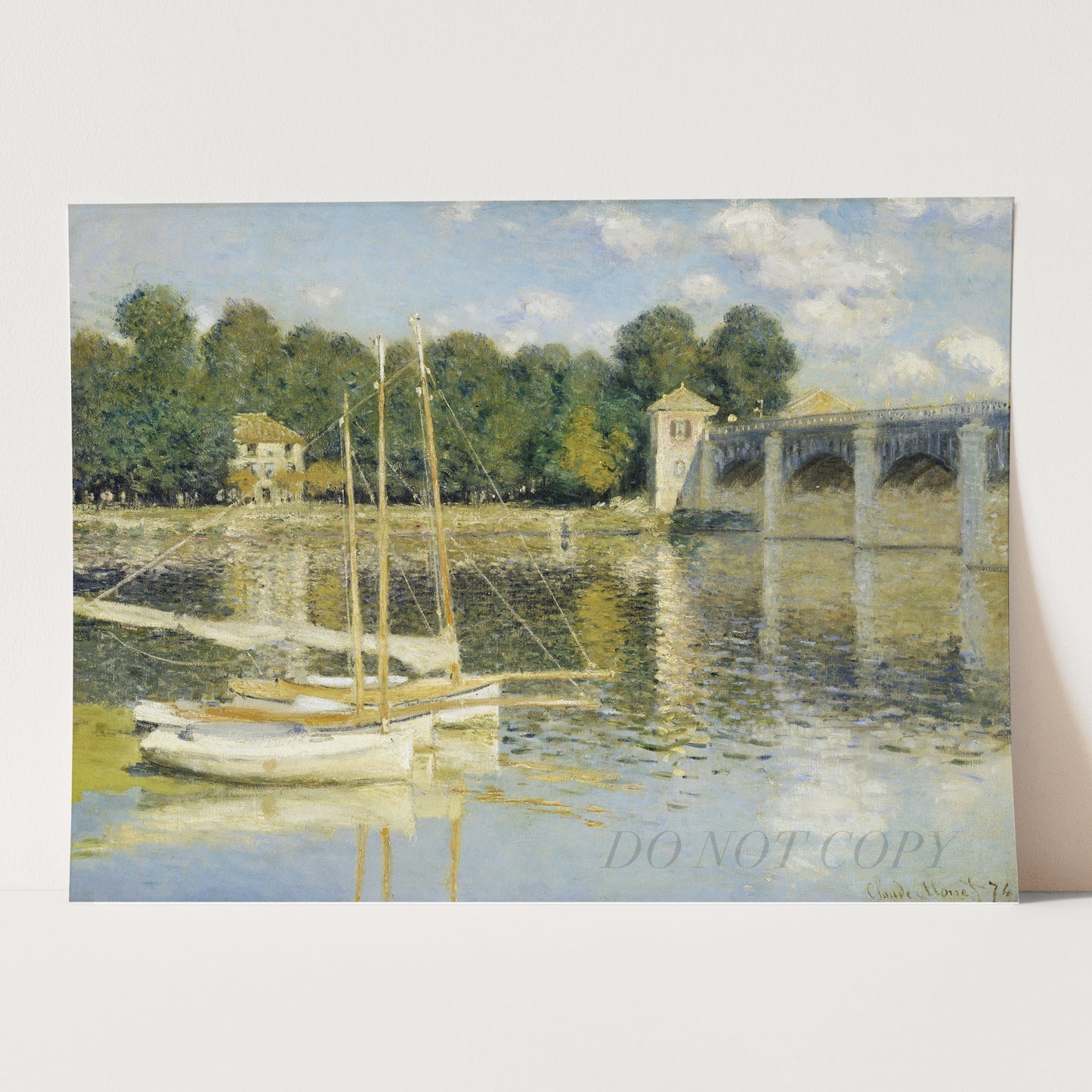 The Argenteuil Bridge (1874) by Claude Monet