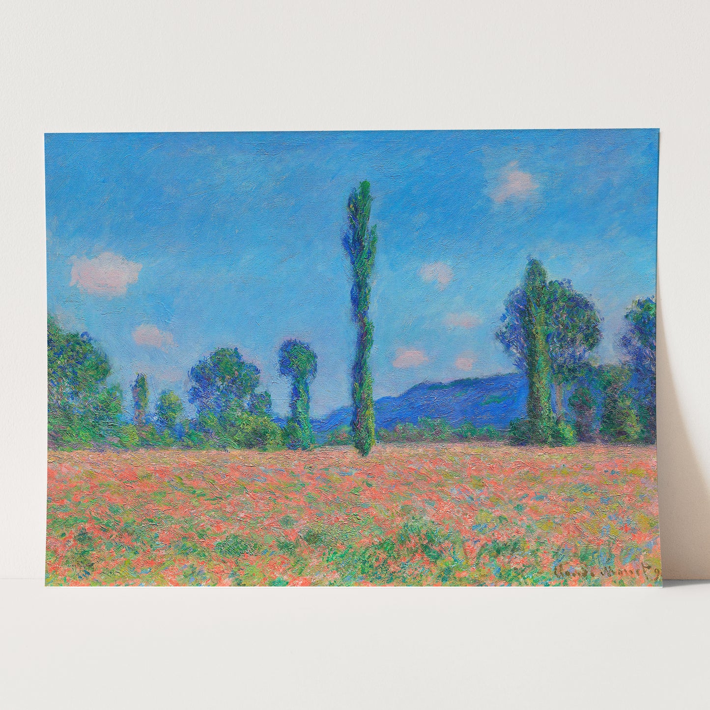 Poppy Field, Giverny (1890–1891) by Claude Monet