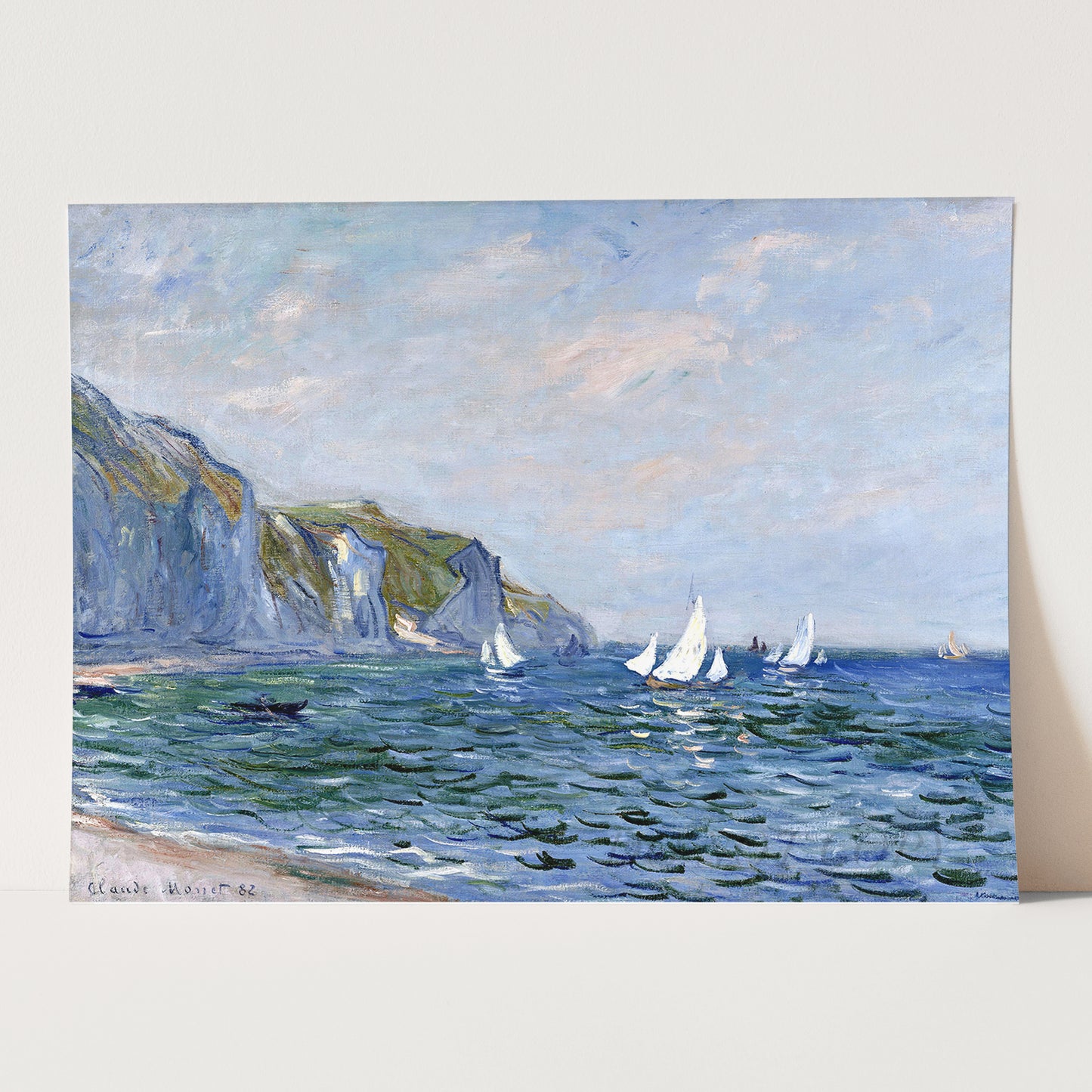 Cliffs and Sailboats at Pourville