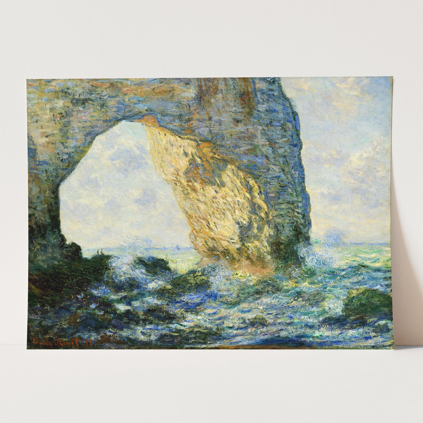 The Manneport Rock Arch by Claude Monet