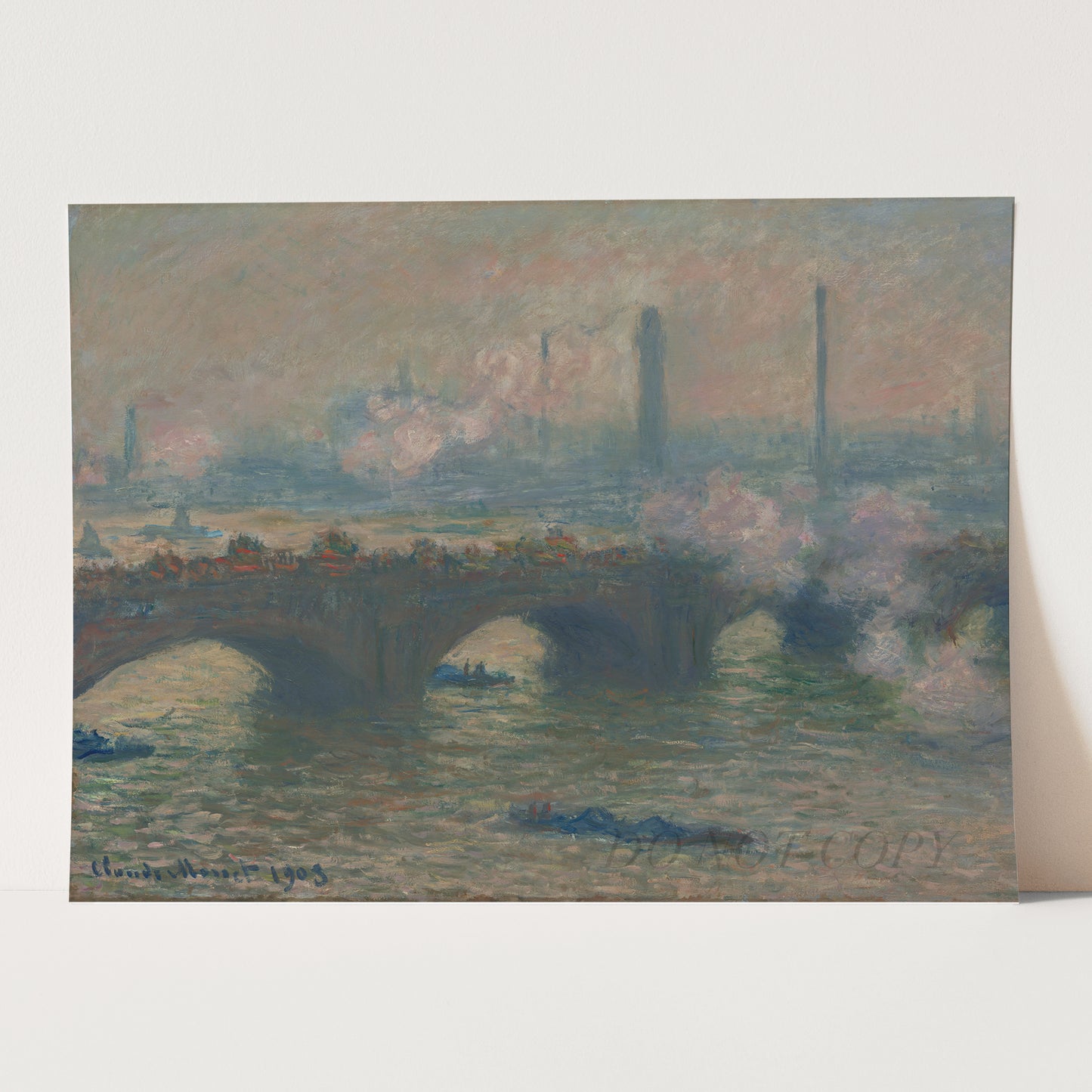 Waterloo Bridge, Gray Day (1903) by Claude Monet