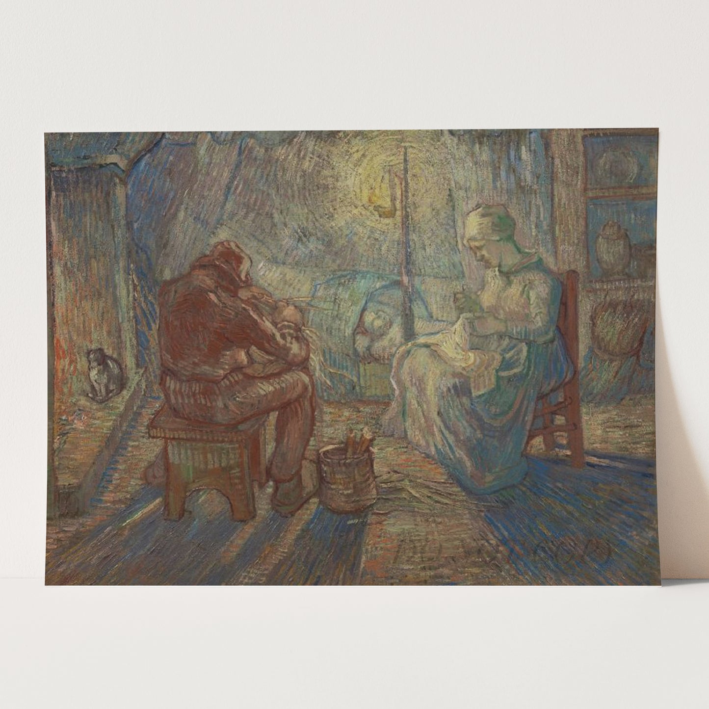 Evening (1889) by Van Gogh