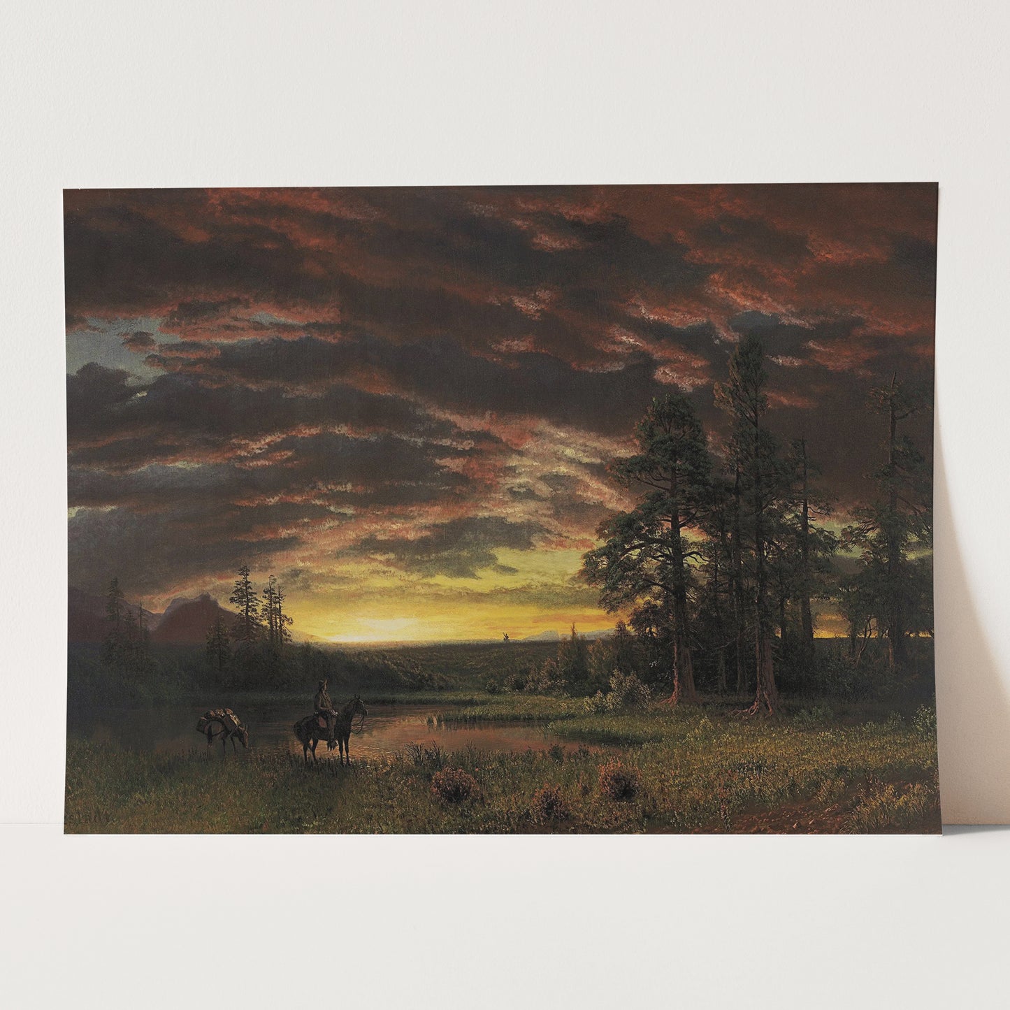 Evening on the Prairie (1870) by Albert Bierstadt