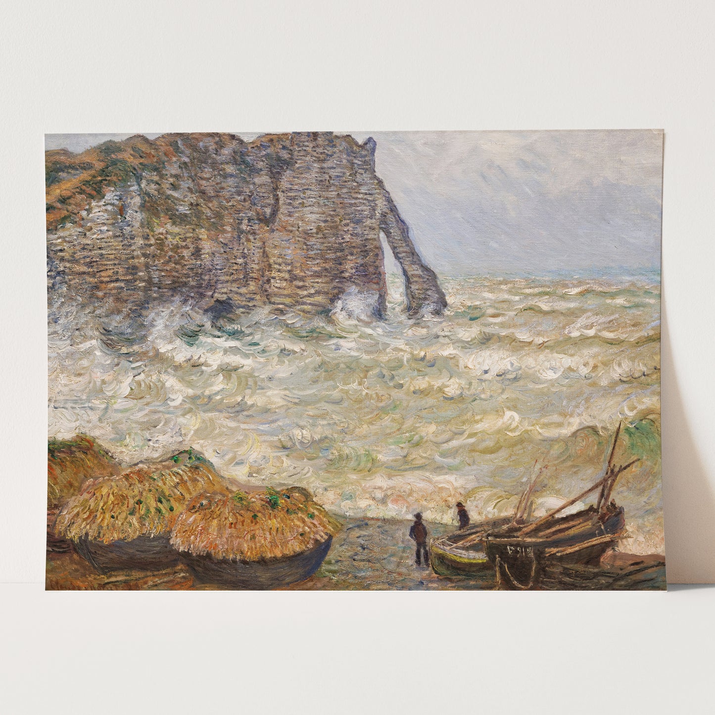 Stormy Sea in Étretat (1883) by Claude Monet