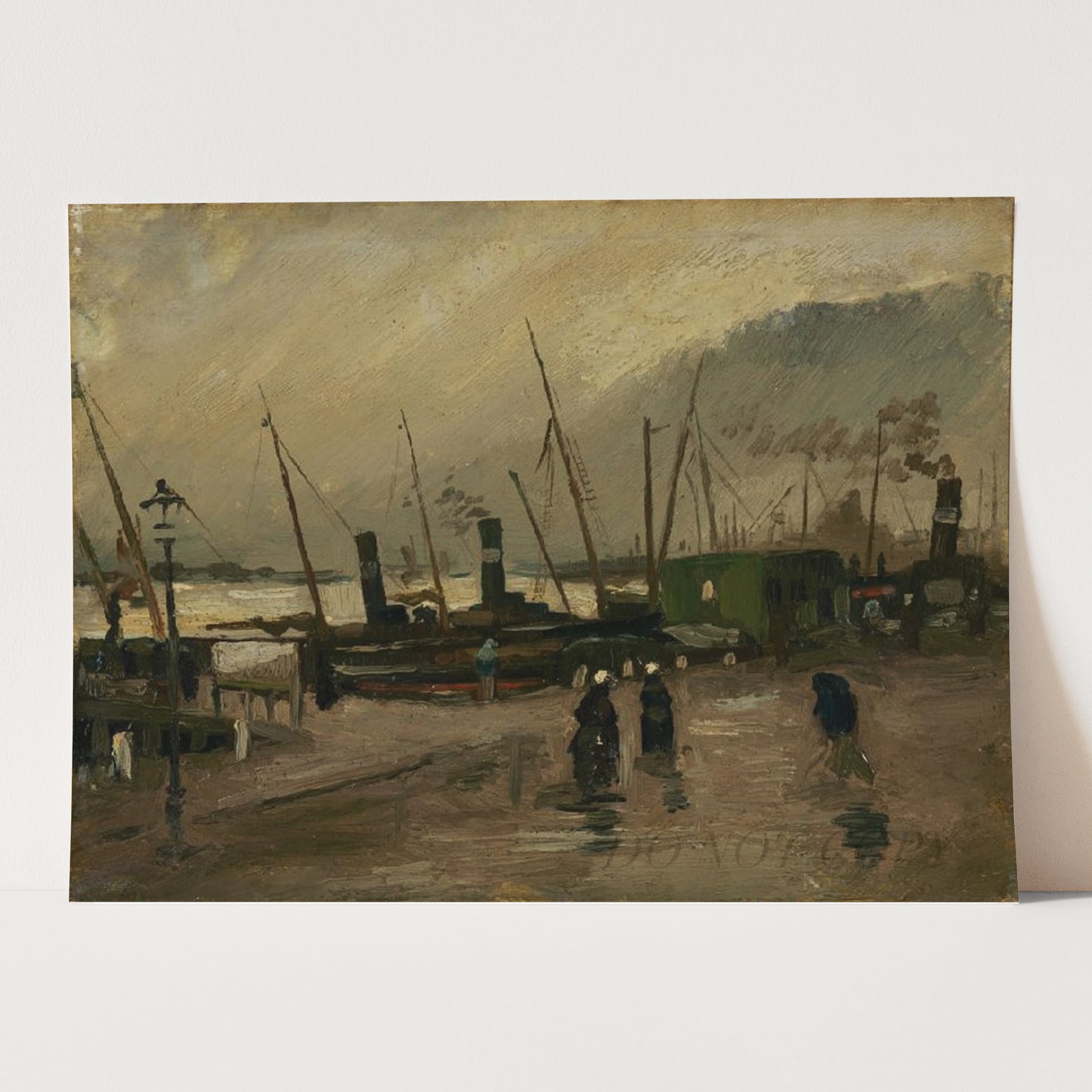 The De Ruijterkade in Amsterdam (1885) by Van Gogh