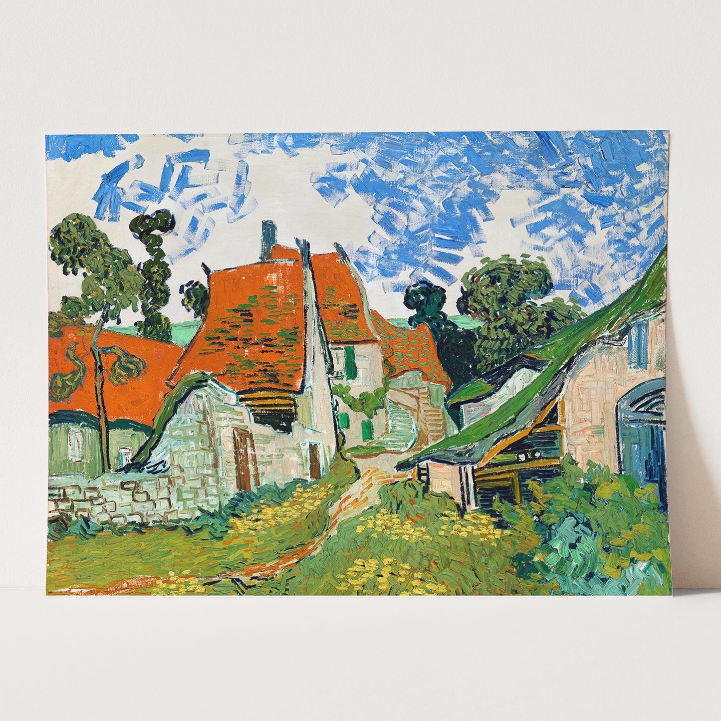 Street in Auvers-sur-Oise (1890) by Van Gogh