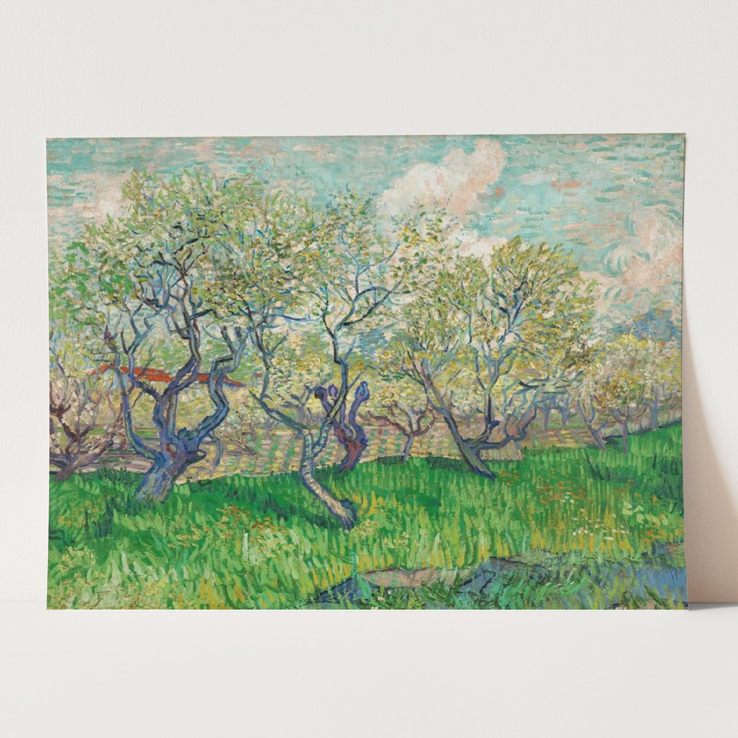 Orchard in Blossom (1889) by Van Gogh