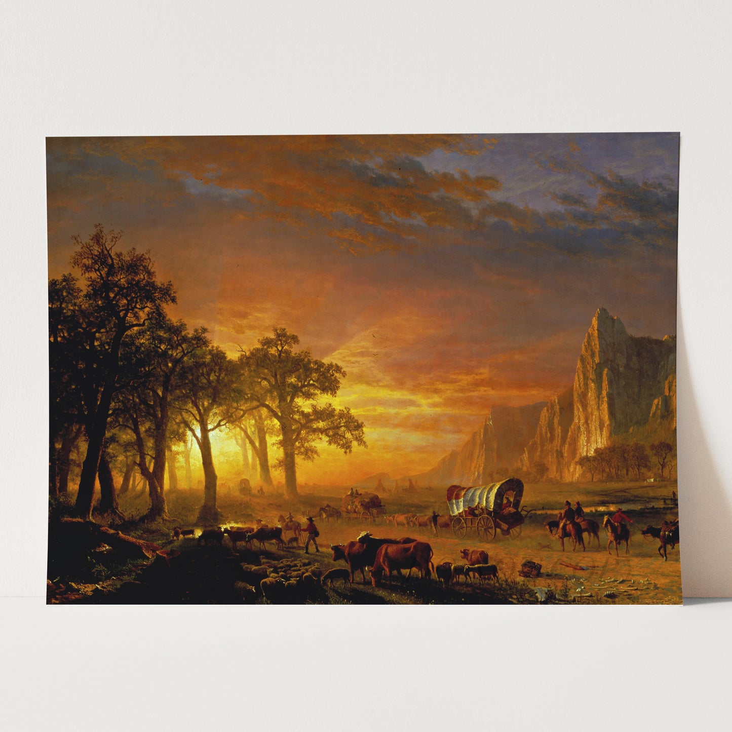 Emigrants Crossing the Plains (1869) by Albert Bierstadt