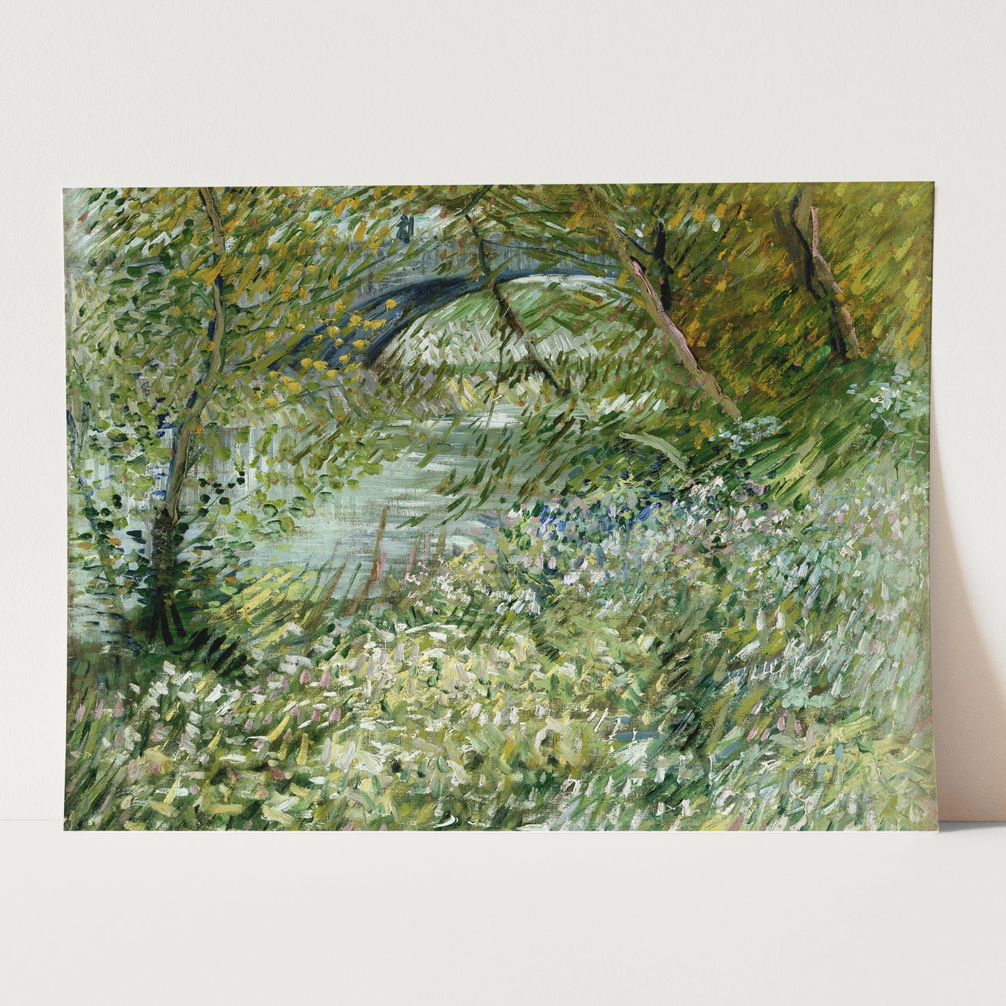River Bank in Springtime (1887) by Van Gogh