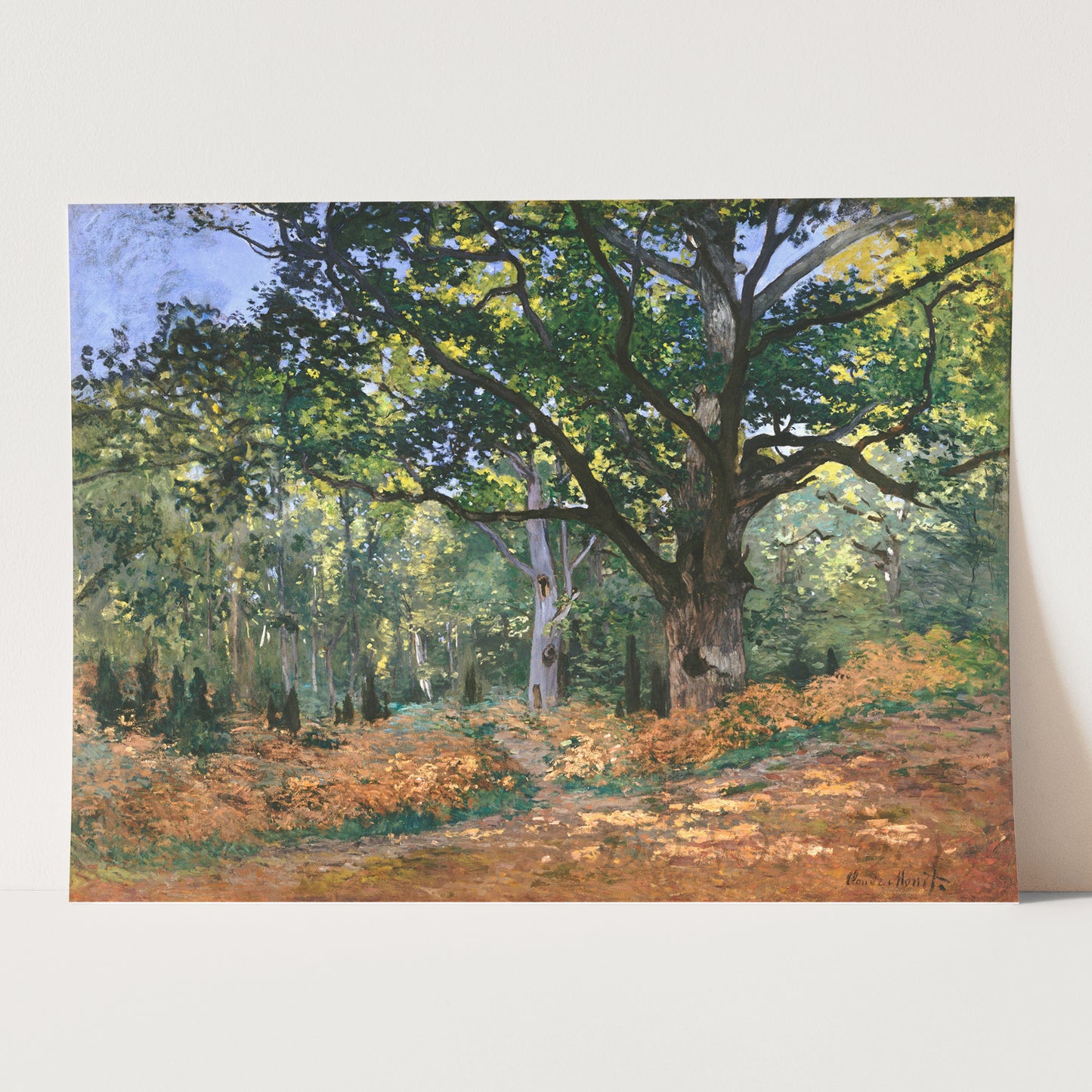The Bodmer Oak, Fontainebleau Forest (1865) by Claude Monet