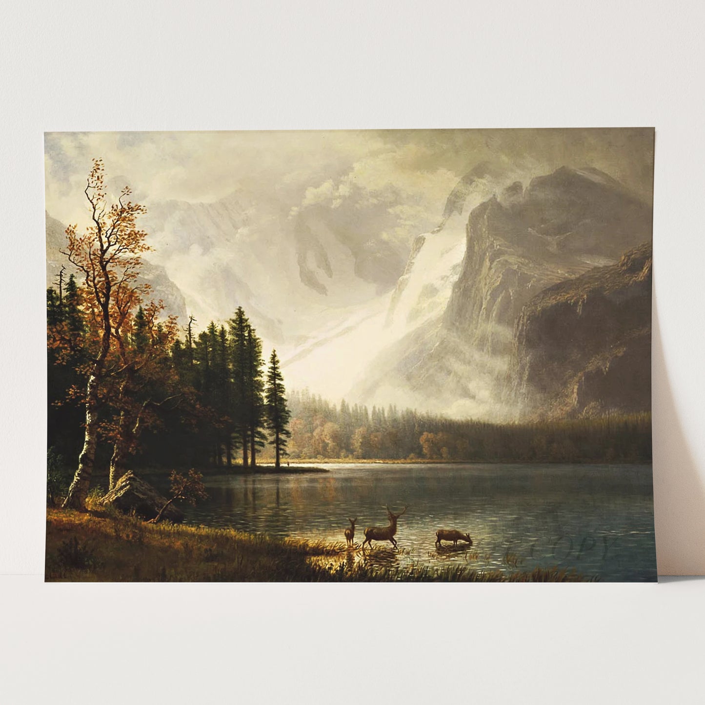 Estes Park, Whyte's Lake Colorado by Albert Bierstadt