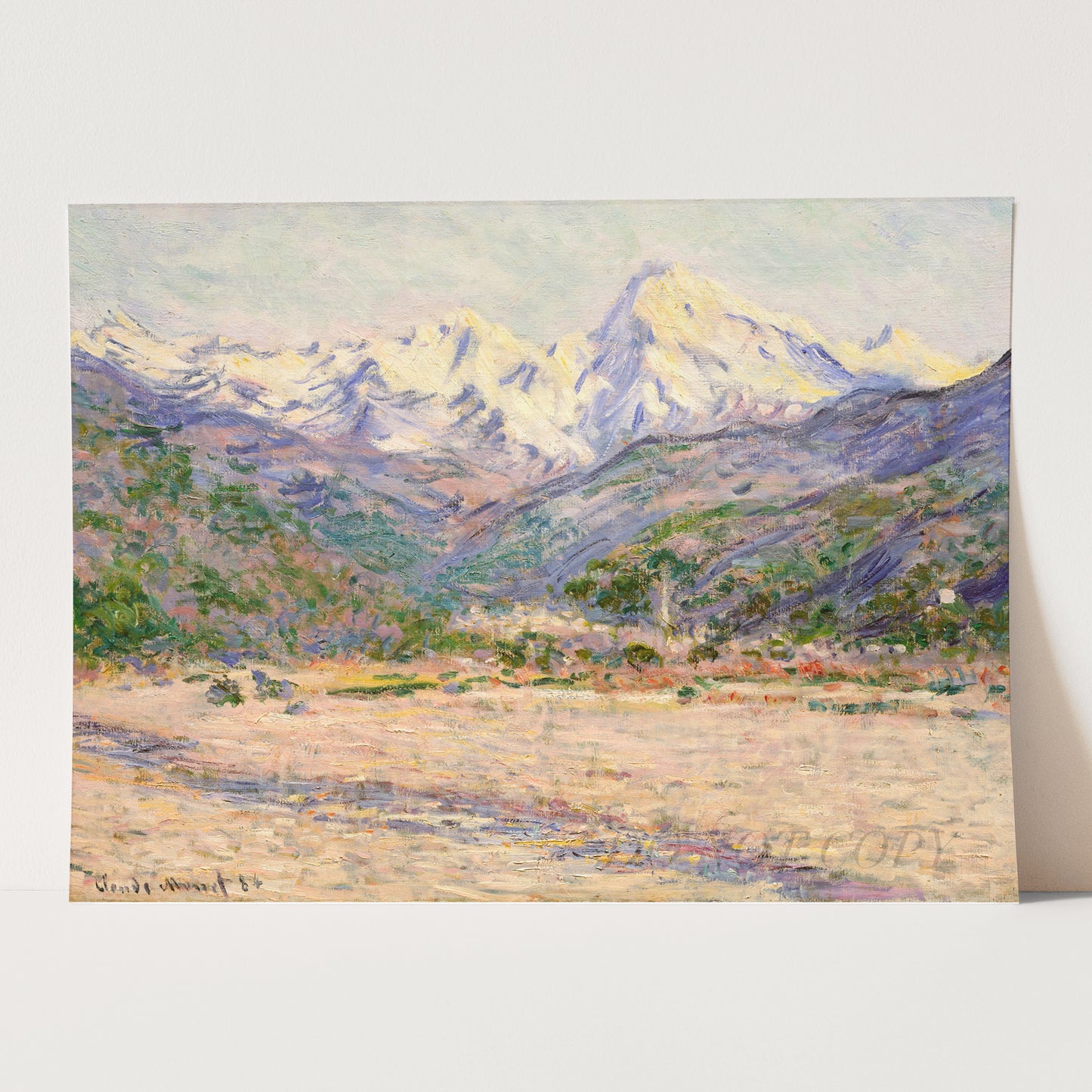 The Valley of the Nervia (1884) by Claude Monet