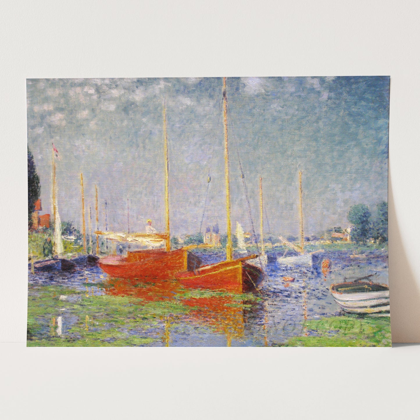Red Boats at Argenteuil (1875) by Claude Monet