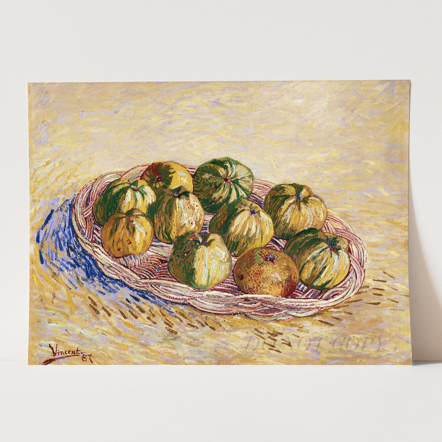 Still Life, Basket of Apples (1887) by Van Gogh