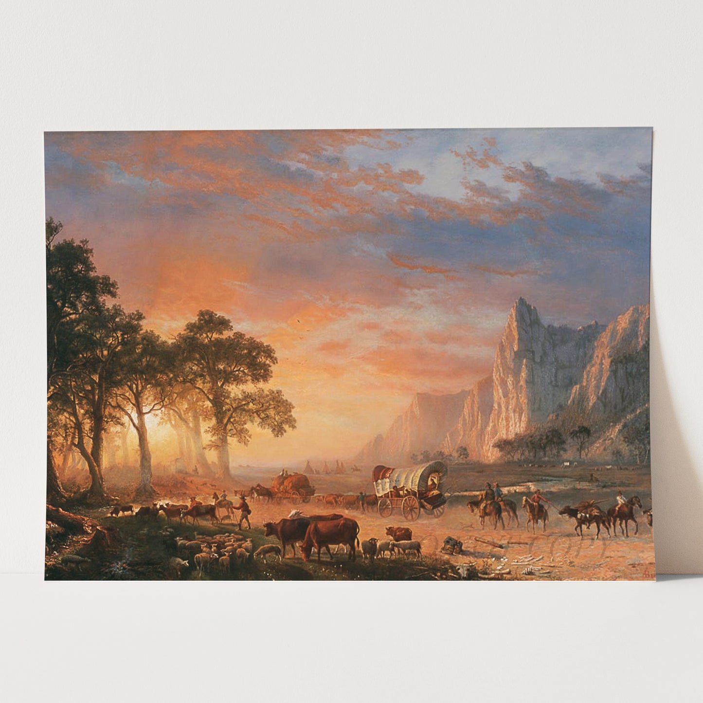 Emigrants Crossing the Plains (1869) by Albert Bierstadt