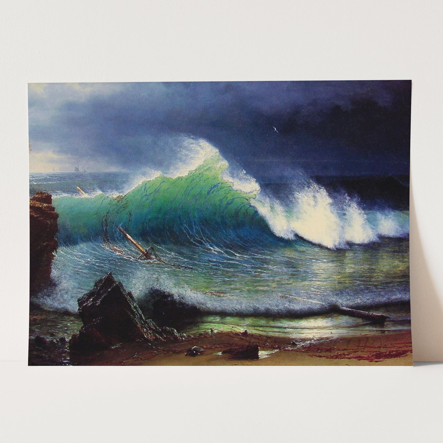 The Shore of the Turquoise Sea (1878) by Albert Bierstadt