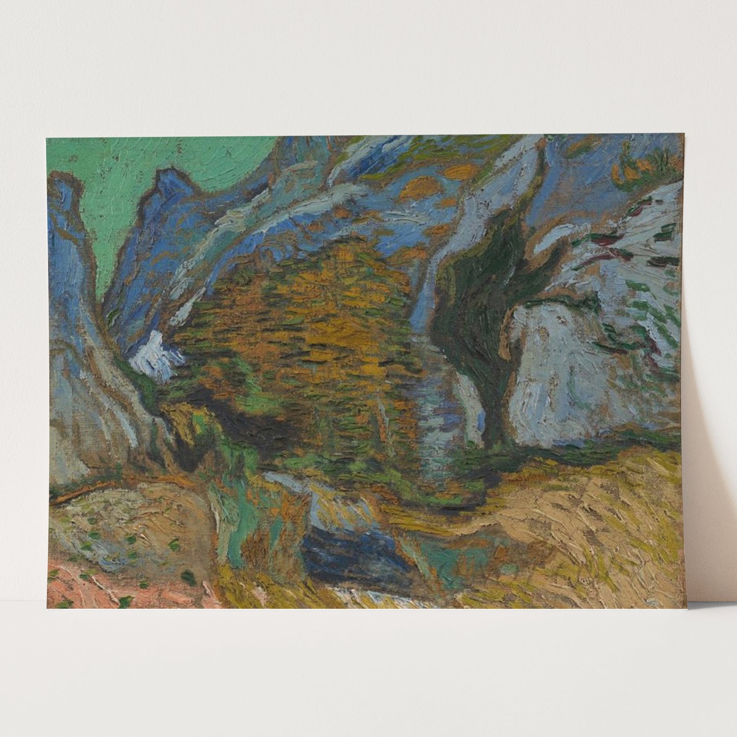Ravine with a Small Stream (1889) by Van Gogh