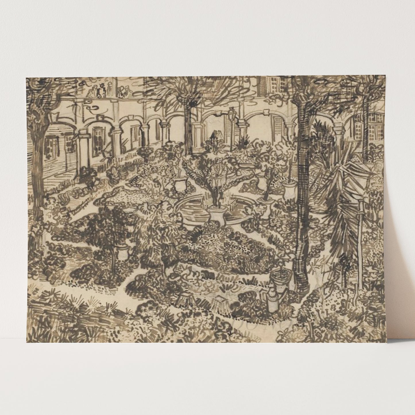 Garden of the Hospital (1889) by Van Gogh