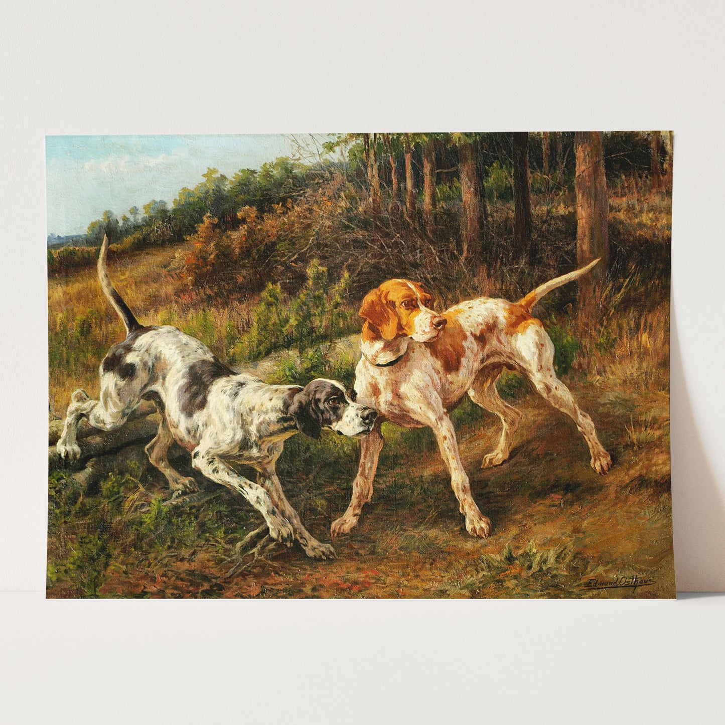 Two Pointers - Victorian Hunting Dogs by Edmund Henry Osthaus