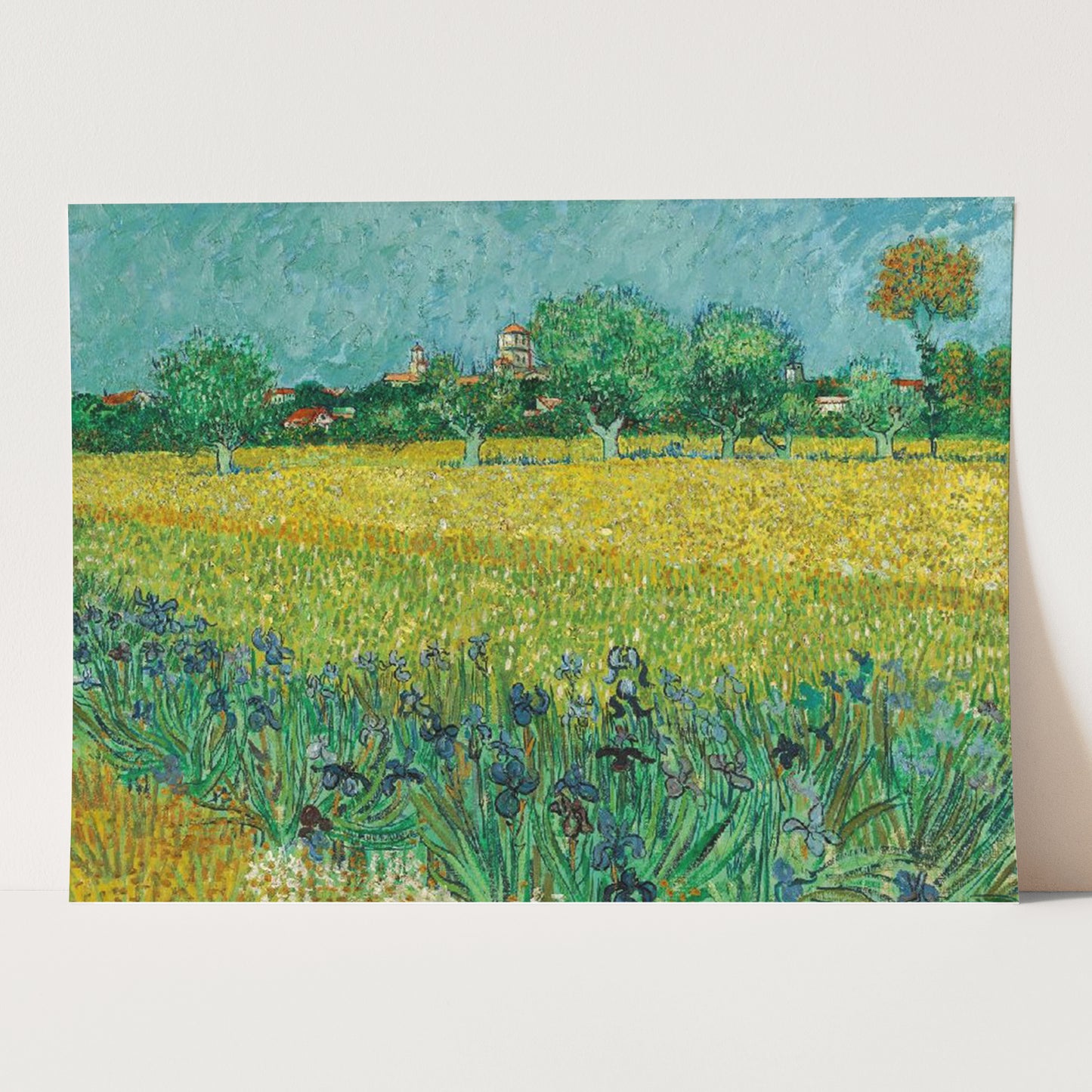 Field with Irises near Arles (1888) by Van Gogh