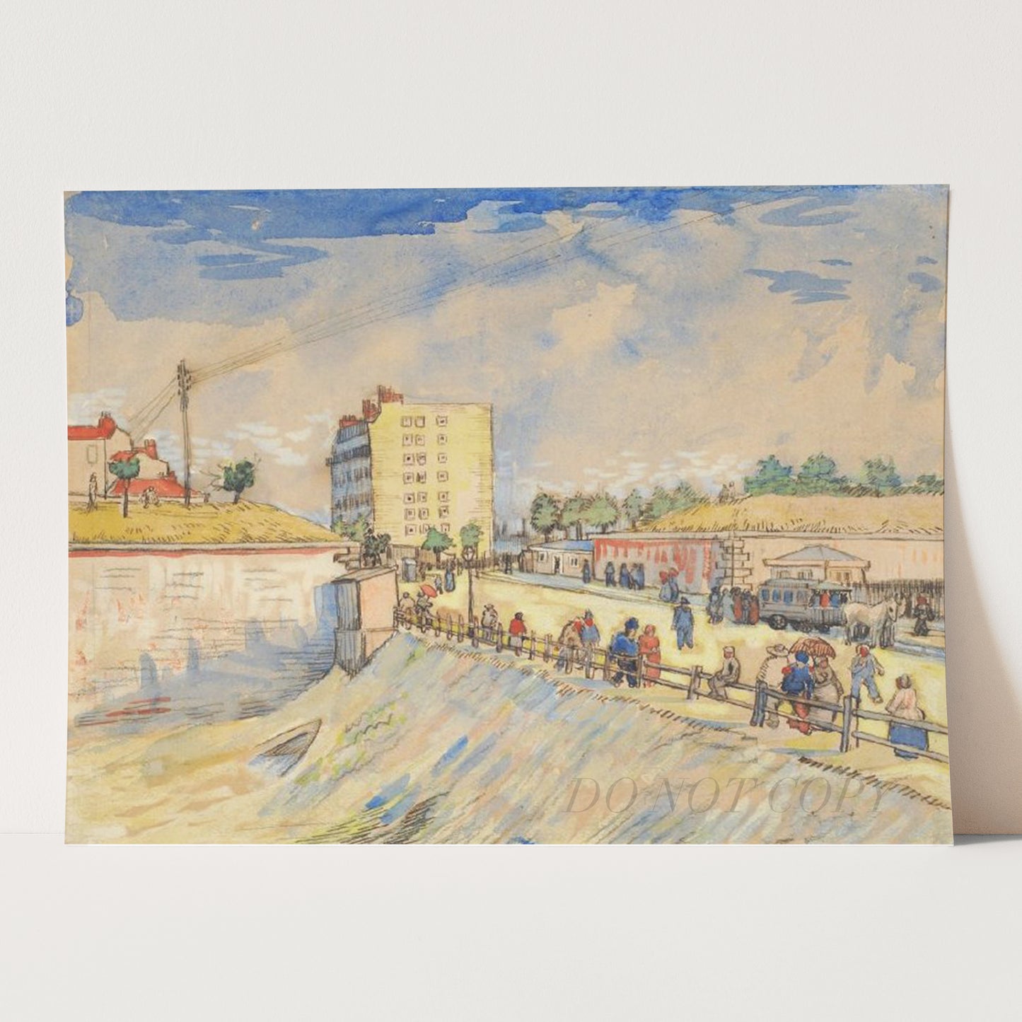 Gate in the Paris Ramparts (1887) by Van Gogh