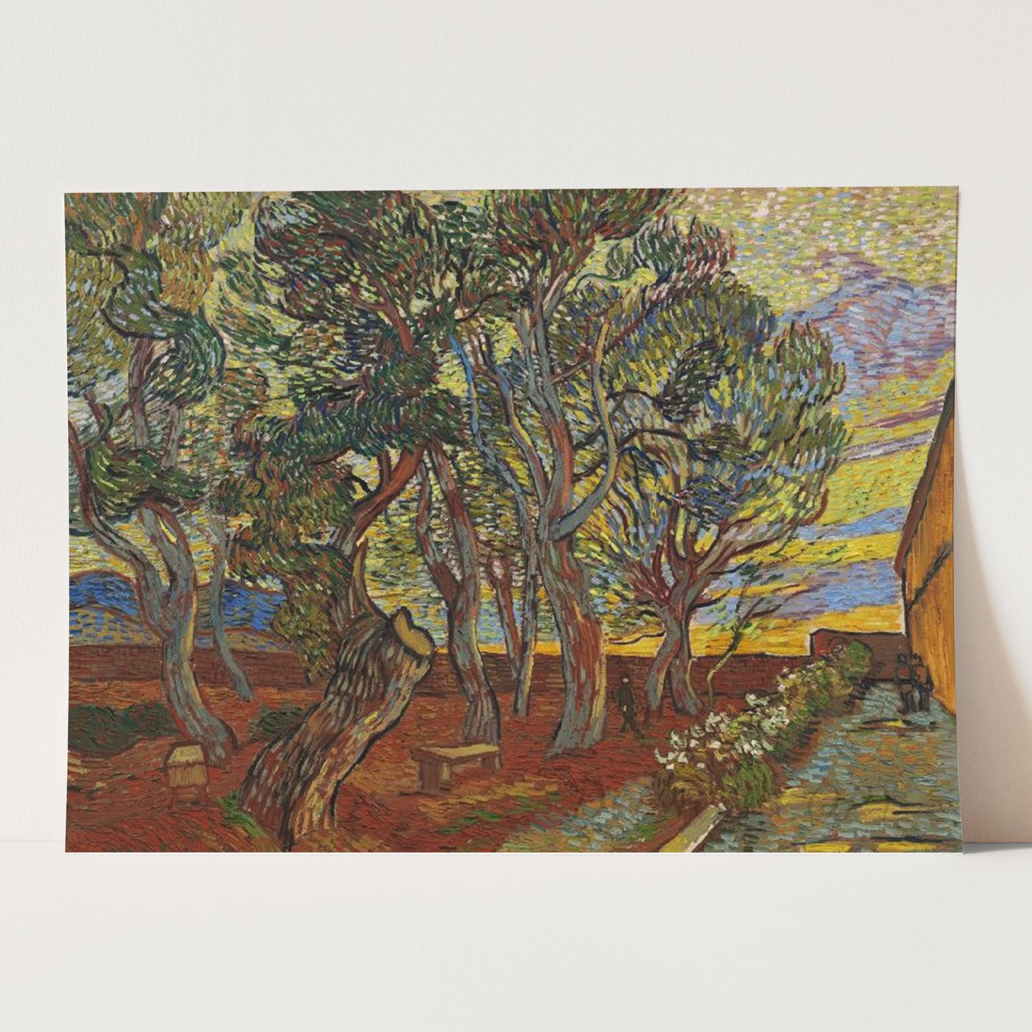 Garden of the Asylum (1889) by Van Gogh