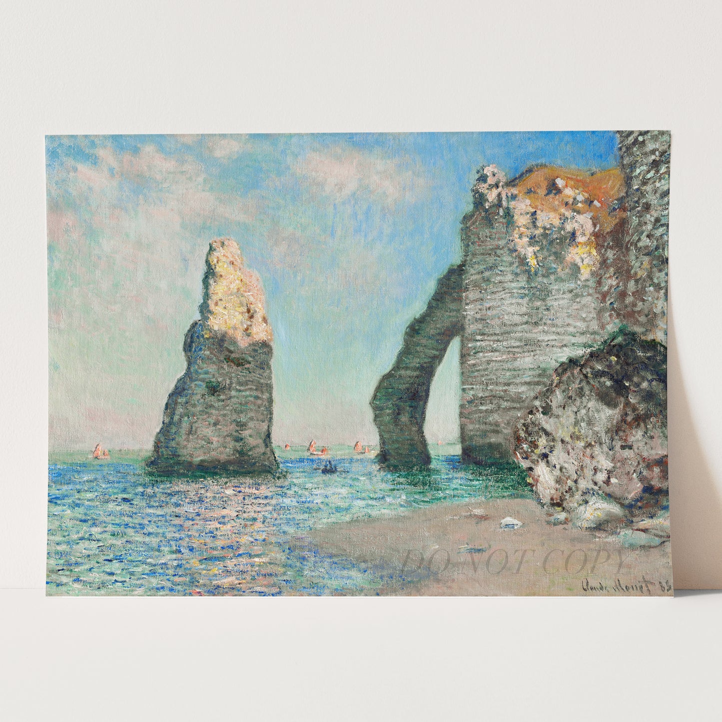 The Cliffs at Étretat (1885) by Claude Monet