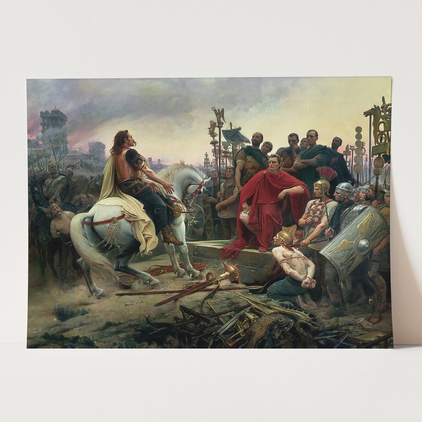Vercingetorix throws down his arms at the feet of Julius Caesar