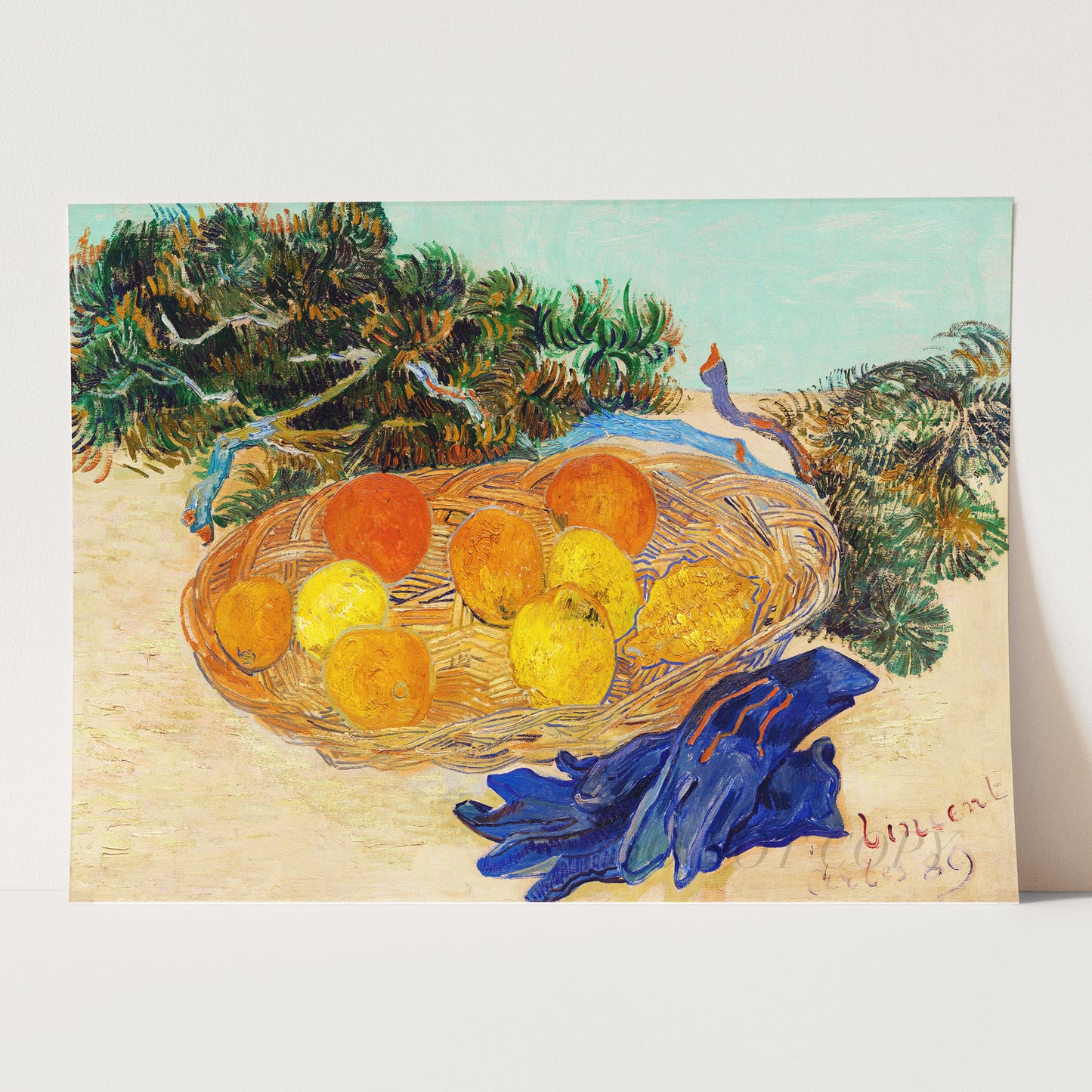 Oranges and Lemons with Blue Gloves (1889) by Van Gogh