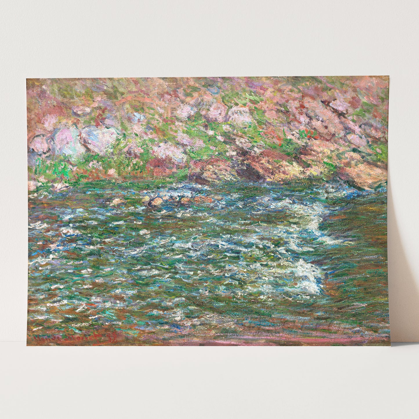 Rapids on the Petite Creuse at Fresselines (1889) by Claude Monet