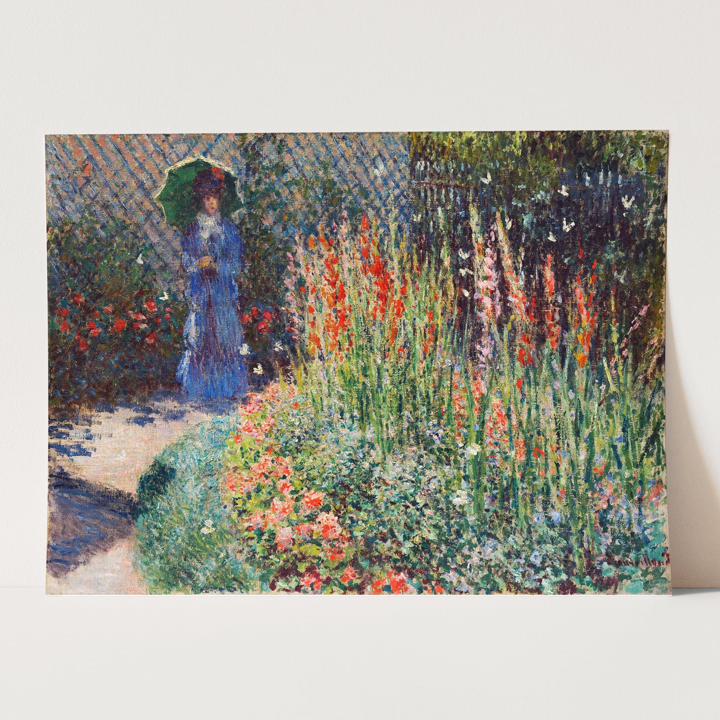 Rounded Flower Bed (1876) by Claude Monet