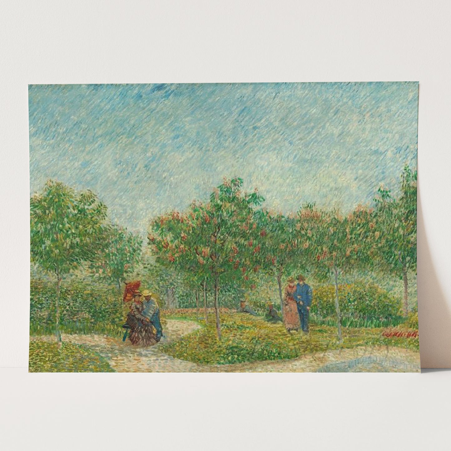 Garden with Courting Couples: Square Saint-Pierre (1887) by Van Gogh