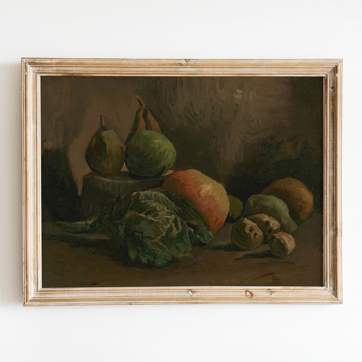 Still Life with Vegetables and Fruit (1884) by Van Gogh